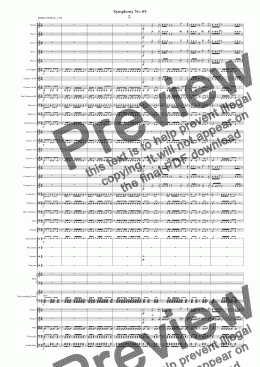 page one of Symphony No 85 2nd Movt