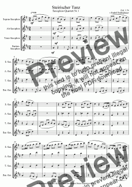 page one of Steirischer Tanz Sax Quartett