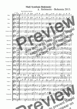 page one of Malý Symfonie Bohémský  3.