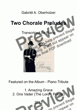 page one of Two Chorale Preludes