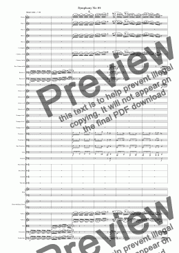 page one of Symphony No 85 4th movt