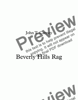 page one of Beverly Hills Rag
