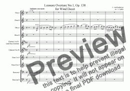 page one of Overture - Leonore I