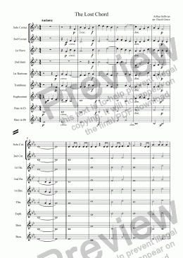 page one of The Lost Chord