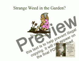 page one of Strange Weed in the Garden?