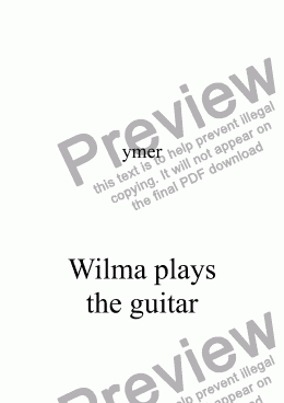 page one of Wilma plays the guitar