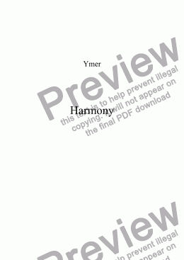 page one of Harmony