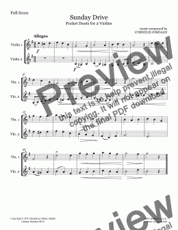 page one of STREPITOSO VIOLIN METHOD : Pocket Duets, for 2 violins