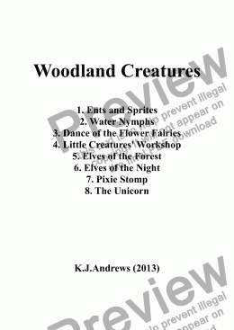 page one of Woodland Creatures: 1. Ents and Sprites