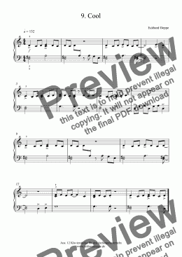 page one of 9. Cool (Pop Piano)
