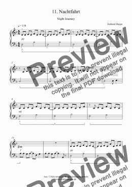 page one of 11. Nachtfahrt (Pop Piano)