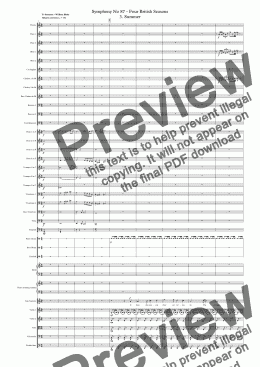 page one of Symphony No 87 - Four British Seasons 3. Summer