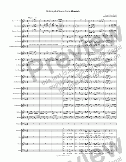 page one of Hallelujah Chorus from Messiah