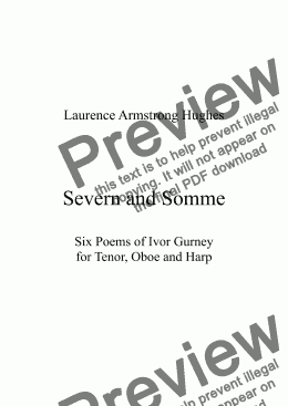 page one of Severn and Somme