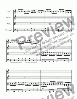 page one of String Quartet-01