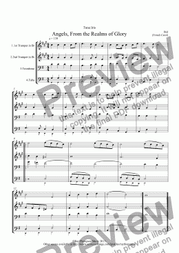 page one of 10 Popular Christmas Carols for Brass Quartet (symphonic or brass band)