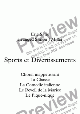 page one of Sports et Divertissements