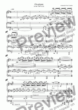 page one of Overture (sketch score)