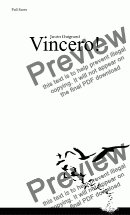 page one of Vincero!