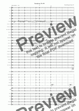 page one of Symphony No 88 1st movt