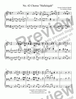 page one of Hallelujah Chorus (Organ Solo)