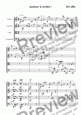 page one of quatuor � cordes i