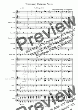 page one of 3 Jazzy Christmas Pieces for School Orchestra