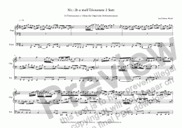 page one of Nr.: 2b a moll Triosonate 2 Satz
