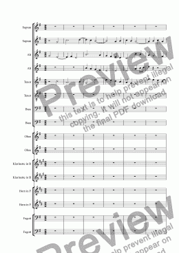 page one of Sanctus from Bruckner 