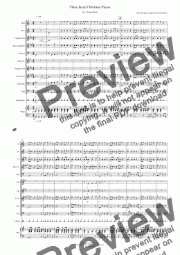 page one of 3 Jazzy Christmas Pieces for School Wind Band