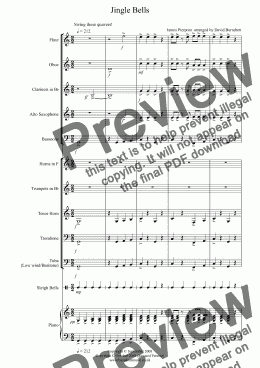 page one of Jingle Bells (Jazzy Style!) for School Wind Band
