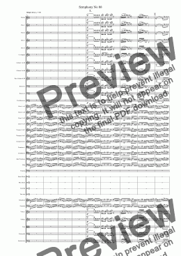 page one of Symphony No 88 3rd movt