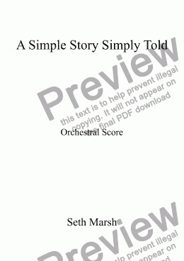 page one of A Simple Story Simply Told