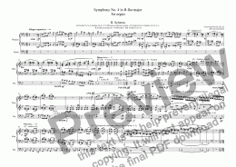 page one of Symphony No. 4 in B-flat major for organ, Op. 62 - II. Scherzo