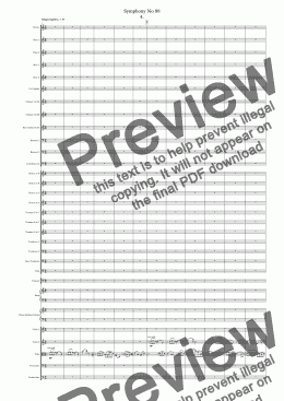 page one of Symphony No 88 4th movt