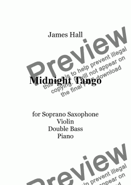 page one of Midnight Tango