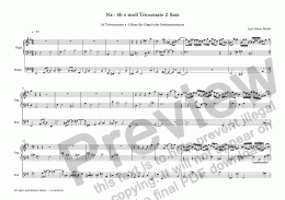 page one of Nr.: 4b e moll Triosonate 2 Satz