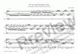 page one of Nr.: 4c e moll Triosonate 3 Satz