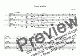 page one of Opera Medley