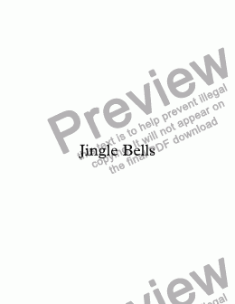 page one of Jingle Bells