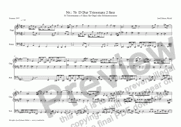page one of Nr.: 7b  D Dur Triosonate 2 Satz