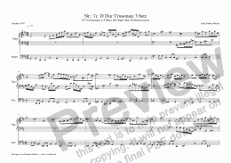 page one of Nr.: 7c  D Dur Triosonate 3 Satz