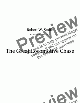 page one of The Great Locomotive Chase