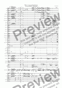 page one of "Wile E. Coyote and Road Runner  - the most difficult violin-piece"