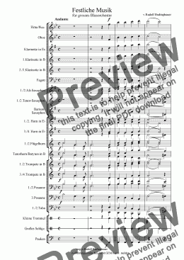 page one of Festliche Musik