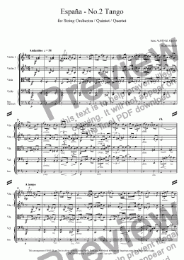 page one of Espana - 2. Tango