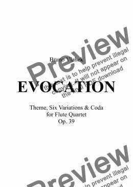 page one of EVOCATION