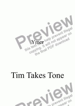 page one of Tim Takes Tone