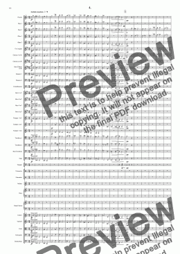 page one of Symphony No 09 4th movement