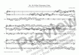 page one of Nr.: 9b  B Dur Triosonate 2 Satz